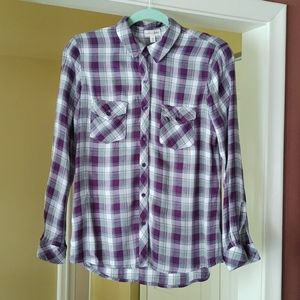 Maison Jules  long sleeves plaid Shirt
